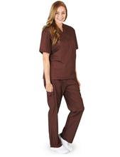 Load image into Gallery viewer, M&M SCRUBS Women Set Medical Top and Pants. Run Large Chocolate