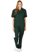 Load image into Gallery viewer, M&M SCRUBS Women Set Medical Top and Pants. Run Large Hunter