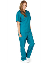 Load image into Gallery viewer, M&M SCRUBS Women Set Medical Top and Pants. Run Large Teal