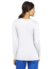 Load image into Gallery viewer, WonderWink Women's Scrubs Silky Long-Sleeve T-Shirt White