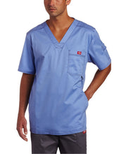 Load image into Gallery viewer, Dickies Generation Flex Men's Youtility Scrub Top Ceil Blue