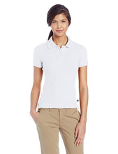Load image into Gallery viewer, Lee Uniforms Juniors&#39; Stretch Pique Polo Shirt White
