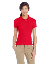 Load image into Gallery viewer, Lee Uniforms Juniors&#39; Stretch Pique Polo Shirt Red

