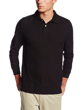 Load image into Gallery viewer, Lee Uniforms Men's Modern Fit Long Sleeve Polo Black