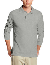 Load image into Gallery viewer, Lee Uniforms Men's Modern Fit Long Sleeve Polo Grey