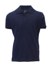 Load image into Gallery viewer, French Toast Girl's Uniform Polo 2 Pack Short Sleeve Interlock Navy
