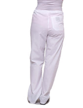 Load image into Gallery viewer, Lizzy-B Drawstring Scrub Pants White