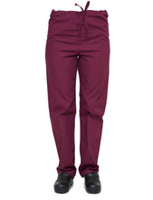 Load image into Gallery viewer, Lizzy-B Drawstring Scrub Pants Burgundy