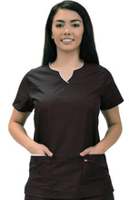 Load image into Gallery viewer, Lizzy-B Collection Women's 6 Pocket Fashion Set (Asiana top with Cargo Pant) Black White