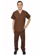 Load image into Gallery viewer, Lizzy-B Men Medical Scrub Set Brown