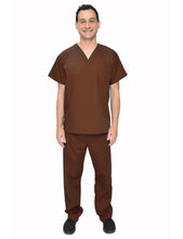Load image into Gallery viewer, Lizzy-B Men Medical Scrub Set Brown
