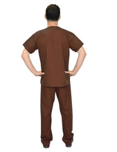 Load image into Gallery viewer, Lizzy-B Men Medical Scrub Set Brown
