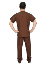 Load image into Gallery viewer, Lizzy-B Men Medical Scrub Set Brown