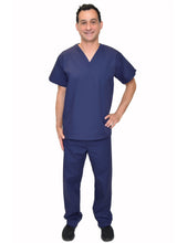 Load image into Gallery viewer, Lizzy-B Men Medical Scrub Set Navy