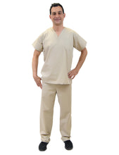 Load image into Gallery viewer, Lizzy-B Men Medical Scrub Set Khaki