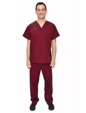 Load image into Gallery viewer, Lizzy-B Men Medical Scrub Set Burgundy