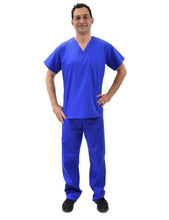 Load image into Gallery viewer, Lizzy-B Men Medical Scrub Set Royal