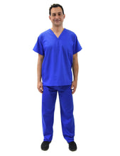 Load image into Gallery viewer, Lizzy-B Men Medical Scrub Set Royal