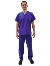 Load image into Gallery viewer, Lizzy-B Men Medical Scrub Set Purple
