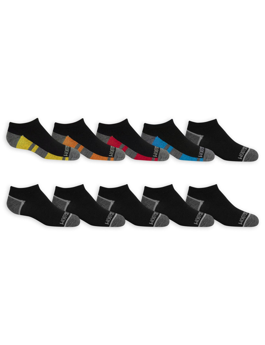 Fruit of the Loom Boys' Socks no show 10 pack – The Uniform Superstore