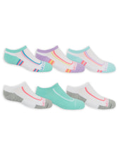 Load image into Gallery viewer, Fruit of the Loom Girls' Socks no show 6 pack White