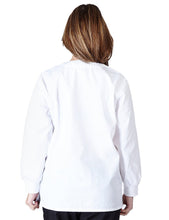 Load image into Gallery viewer, Natural Uniforms Women&#39;s Warm Up Jacket (Plus Sizes Available) White
