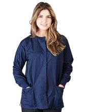 Load image into Gallery viewer, Natural Uniforms Women&#39;s Warm Up Jacket (Plus Sizes Available) Navy
