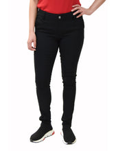 Load image into Gallery viewer, BHSC Uniform Girls' Mid Rise Stretch Super Skinny 5 pants Black