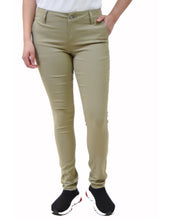 Load image into Gallery viewer, BHSC Uniform Girls' Mid Rise Stretch Super Skinny 5 pants Khaki