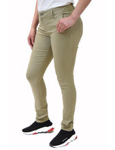 Load image into Gallery viewer, BHSC Uniform Girls' Mid Rise Stretch Super Skinny 5 pants Khaki