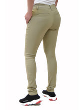 Load image into Gallery viewer, BHSC Uniform Girls&#39; Mid Rise Stretch Super Skinny 5 pants Khaki
