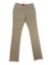 Load image into Gallery viewer, BHSC Uniform Junior Mid Rise Stretch Super Skinny 5 pants Khaki