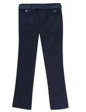 Load image into Gallery viewer, French Toast School Uniform Girls Twill Straight Leg Belted Pants Navy