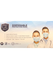 Load image into Gallery viewer, Disposable Protective Face Masks - 50 Pack - 3 layers - FDA approved Light Blue