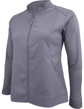 Load image into Gallery viewer, M&M Scrubs Women's Ultra Soft Front Zip Warm-Up Scrub Jacket (5200) Charcoal