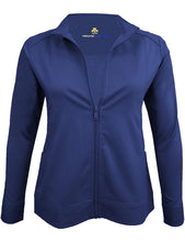 Load image into Gallery viewer, M&amp;M Scrubs Women&#39;s Ultra Soft Front Zip Warm-Up Scrub Jacket (5200) True Navy Blue
