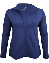 Load image into Gallery viewer, M&M Scrubs Women's Ultra Soft Front Zip Warm-Up Scrub Jacket (5200) True Navy Blue