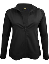 Load image into Gallery viewer, M&M Scrubs Women's Ultra Soft Front Zip Warm-Up Scrub Jacket (5200) Black