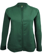 Load image into Gallery viewer, M&M Scrubs Women's Ultra Soft Front Zip Warm-Up Scrub Jacket (5200) Hunter Green