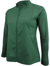 Load image into Gallery viewer, M&amp;M Scrubs Women&#39;s Ultra Soft Front Zip Warm-Up Scrub Jacket (5200) Hunter Green
