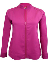 Load image into Gallery viewer, M&M Scrubs Women's Ultra Soft Front Zip Warm-Up Scrub Jacket (5200) Hot Pink
