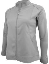 Load image into Gallery viewer, M&M Scrubs Women's Ultra Soft Front Zip Warm-Up Scrub Jacket (5200) Grey