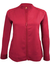 Load image into Gallery viewer, M&amp;M Scrubs Women&#39;s Ultra Soft Front Zip Warm-Up Scrub Jacket (5200) Red
