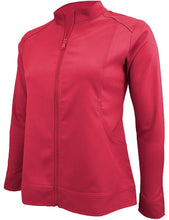 Load image into Gallery viewer, M&amp;M Scrubs Women&#39;s Ultra Soft Front Zip Warm-Up Scrub Jacket (5200) Red

