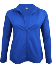 Load image into Gallery viewer, M&amp;M Scrubs Women&#39;s Ultra Soft Front Zip Warm-Up Scrub Jacket (5200) True Royal Blue
