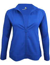 Load image into Gallery viewer, M&M Scrubs Women's Ultra Soft Front Zip Warm-Up Scrub Jacket (5200) True Royal Blue