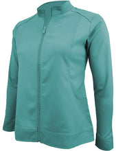 Load image into Gallery viewer, M&amp;M Scrubs Women&#39;s Ultra Soft Front Zip Warm-Up Scrub Jacket (5200) Teal
