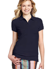 Load image into Gallery viewer, Dickies Juniors' Short-Sleeve Pique Polo Shirt Navy