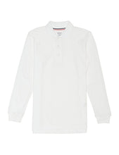 Load image into Gallery viewer, French Toast Boys' Long-Sleeve Pique Polo Shirt White