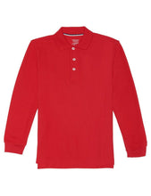 Load image into Gallery viewer, French Toast Boys' Long-Sleeve Pique Polo Shirt Red